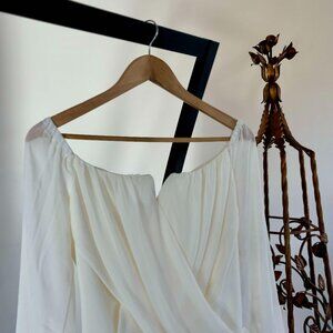 White Cream Feminine Bodysuit - Guess